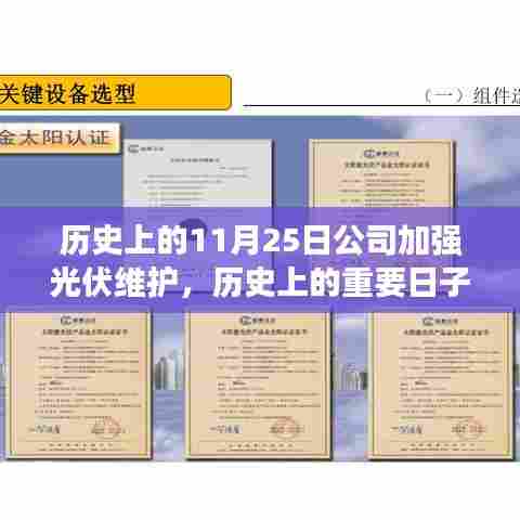 历史上的重要日子,公司加强光伏维护的深远影响及其行动纪实
