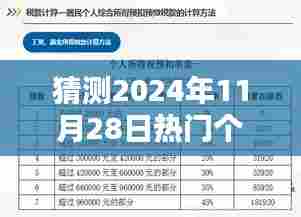 2024年热门个税计算器评测报告,预测未来,体验卓越,11月28日独家解读