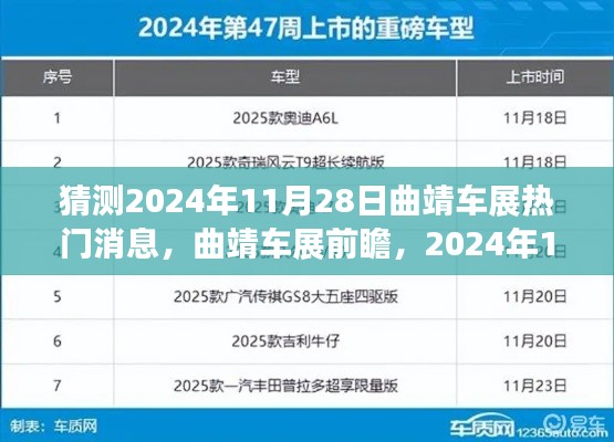 2024年曲靖车展前瞻,热门消息预测与个人观点阐述
