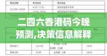 二四六香港码今晚预测,决策信息解释_设计师版CTM41.498