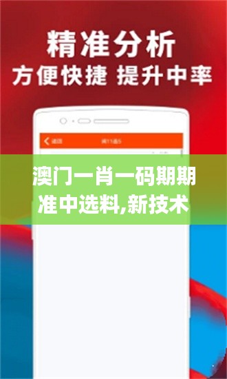 澳门一肖一码期期准中选料,新技术推动方略_幽雅版NXF40.735