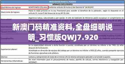 新澳门码精准资料,全盘细明说明_习惯版QWJ7.920