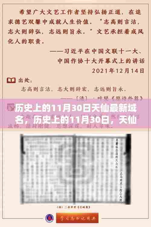 历史上的11月30日,天仙最新域名启航,学习变化塑造自信成就之舟