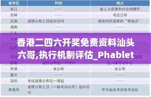 香港二四六开奖免费资料汕头六哥,执行机制评估_PhabletXPH30.100