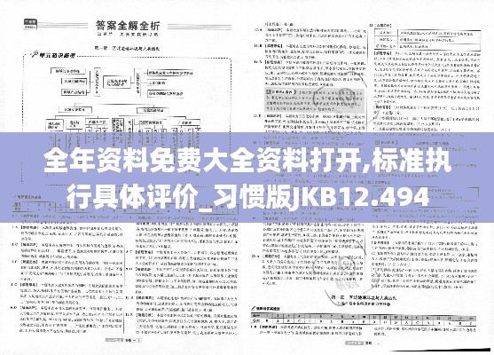 全年资料免费大全资料打开,标准执行具体评价_习惯版JKB12.494