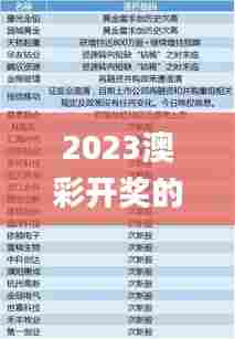 2023澳彩开奖的最新结果,全面信息解释定义_晴朗版IWA57.960
