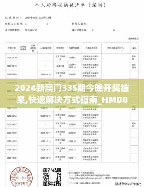 2024新澳门335期今晚开奖结果,快速解决方式指南_HMD85.612运动版