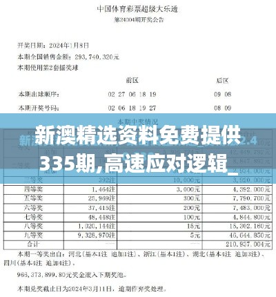 新澳精选资料免费提供335期,高速应对逻辑_IIE13.492精选版