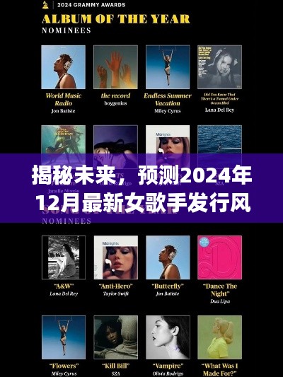 揭秘未来趋势,预测2024年女歌手发行风潮重磅来袭