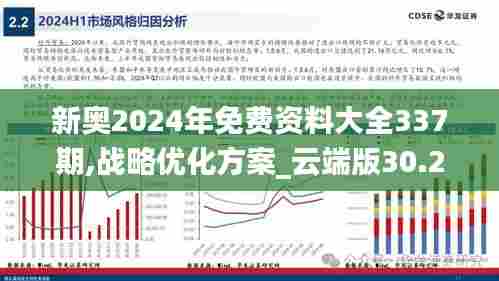 新奥2024年免费资料大全337期,战略优化方案_云端版30.284-9