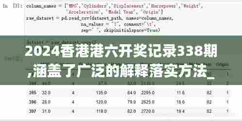2024香港港六开奖记录338期,涵盖了广泛的解释落实方法_旗舰款68.127-3