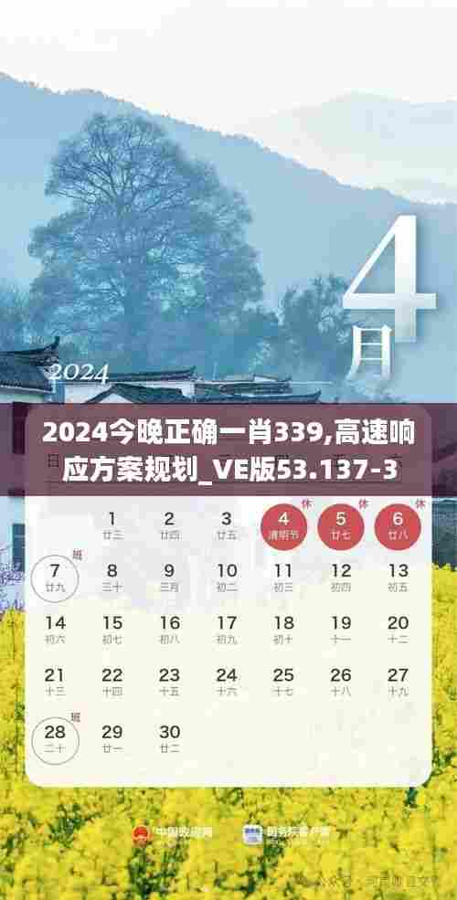 2024今晚正确一肖339,高速响应方案规划_VE版53.137-3