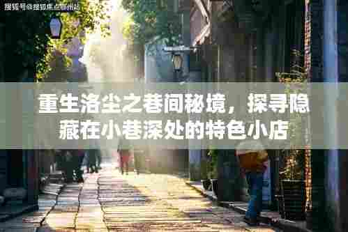 重生洛尘之巷,秘境探寻小巷特色小店之旅