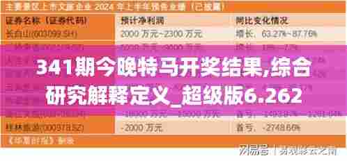 341期今晚特马开奖结果,综合研究解释定义_超级版6.262