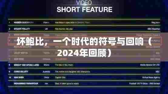 坏鲍比,一个时代的符号与回响(2024年回顾)