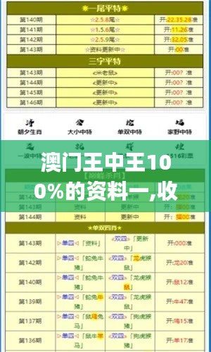 澳门王中王100%的资料一,收益分析说明_XT1.278