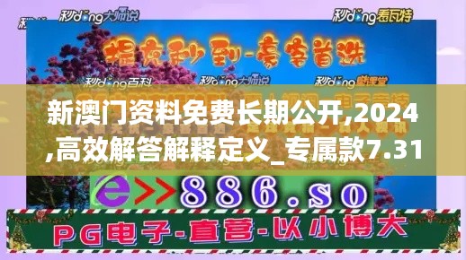 新澳门资料免费长期公开,2024,高效解答解释定义_专属款7.314