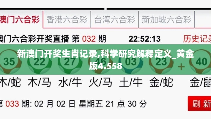 新澳门开奖生肖记录,科学研究解释定义_黄金版4.558