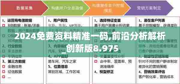 2024免费资料精准一码,前沿分析解析_创新版8.975