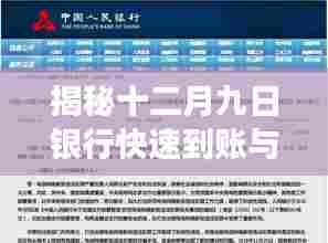 揭秘十二月九日银行快速到账与实时服务,操作、优势及注意事项