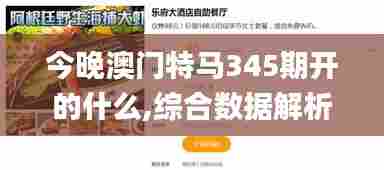 今晚澳门特马345期开的什么,综合数据解析说明_网页版6.173