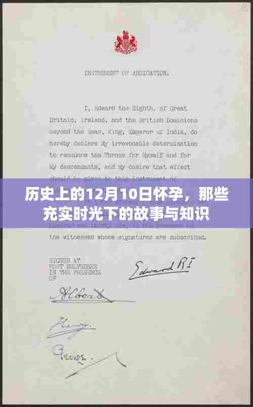 历史上的怀孕故事，在充实时光下的孕育与知识分享（12月10日）