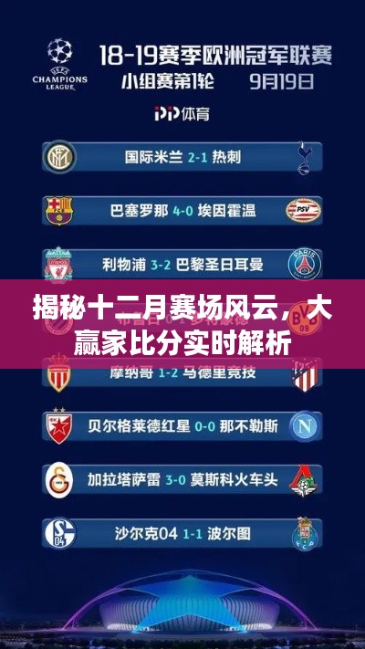 揭秘十二月赛场风云,实时大赢家比分解析