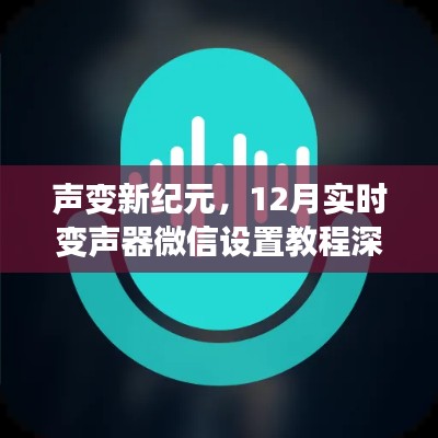 声变新纪元,深度评测与介绍微信实时变声器设置教程