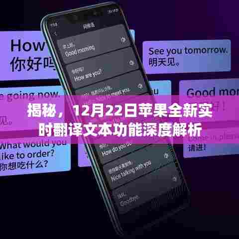 揭秘，苹果全新实时翻译文本功能深度解析及运用指南