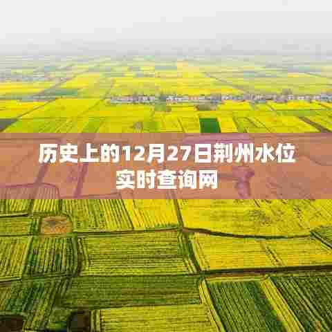 荆州水位实时查询系统,历史数据一网打尽