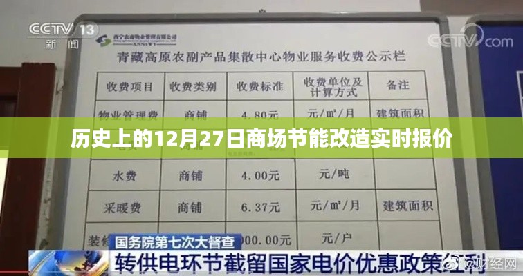 历史上的商场节能改造实时报价,聚焦12月27日数据更新