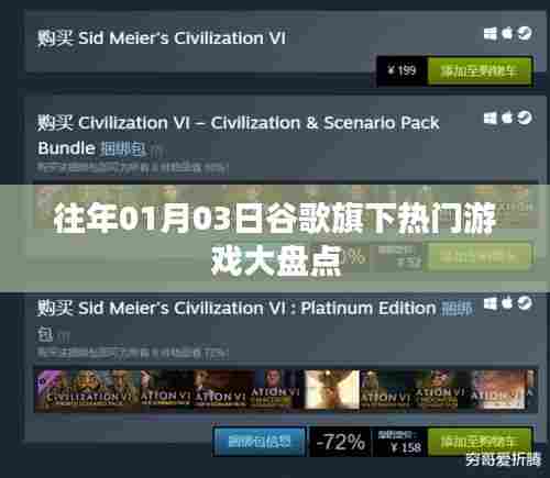 谷歌旗下游戏大盘点,历年一月三日热门游戏回顾