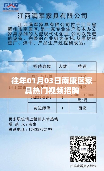 南康区家具招聘热门视频，掌握最新就业资讯