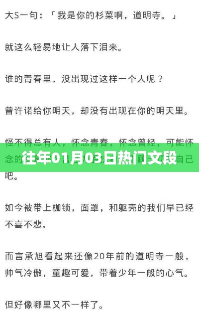 精选往年元旦后热门文段回顾