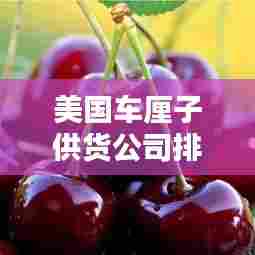 美国车厘子供货公司排名揭晓，优质供应商榜单不容错过！