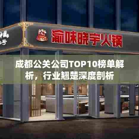 成都公关公司TOP10榜单解析,行业翘楚深度剖析
