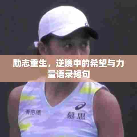 励志重生,逆境中的希望与力量语录短句