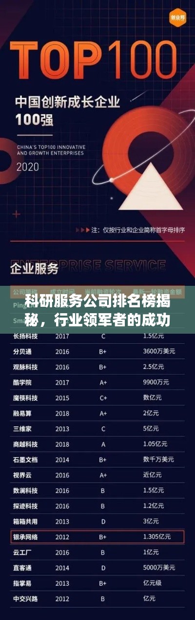 科研服务公司排名榜揭秘，行业领军者的成功奥秘探索！
