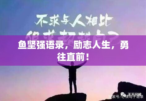 鱼坚强语录，励志人生，勇往直前！